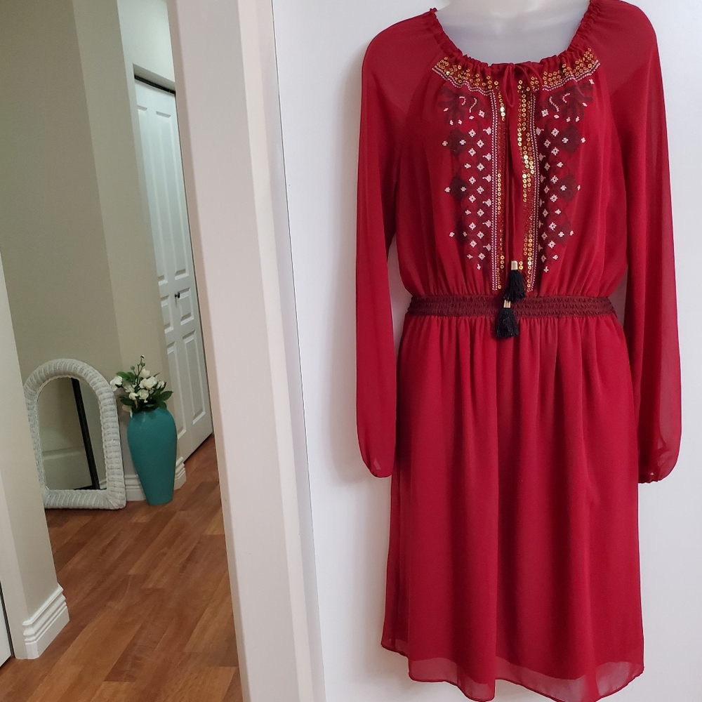 Altuzarra Elegant Red Women's Dress Sz 6 Medium